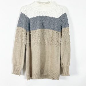 Calvin Klein Women’s Multicolored Long Sleeve Pullover Sweater Size Large